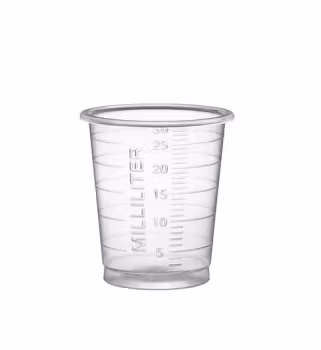 Medicinbæger med graduering, 30 ml